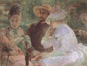 On the Terrace at Sevres, Marie Bracquemond